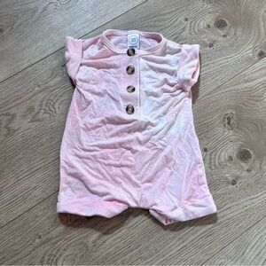Lou Lou pink tie dye romper newborn